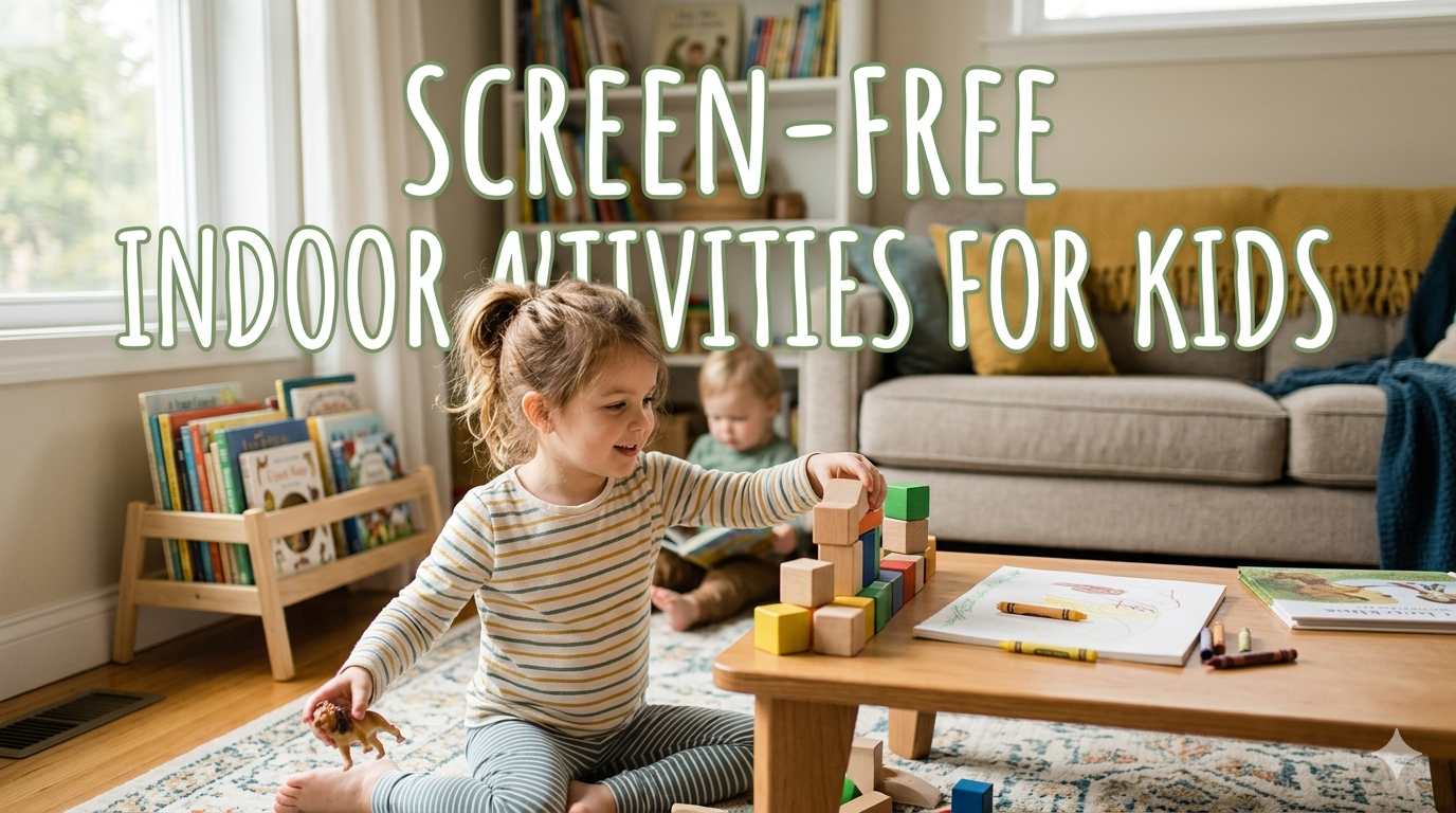 50 Screen-Free Indoor Activities for Kids (Tested by Real Parents)